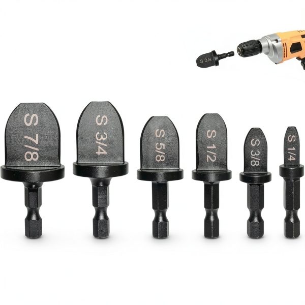 CeyMlem HVAC Copper Tube Expander Tool 6 Sizes Drill Bit-0