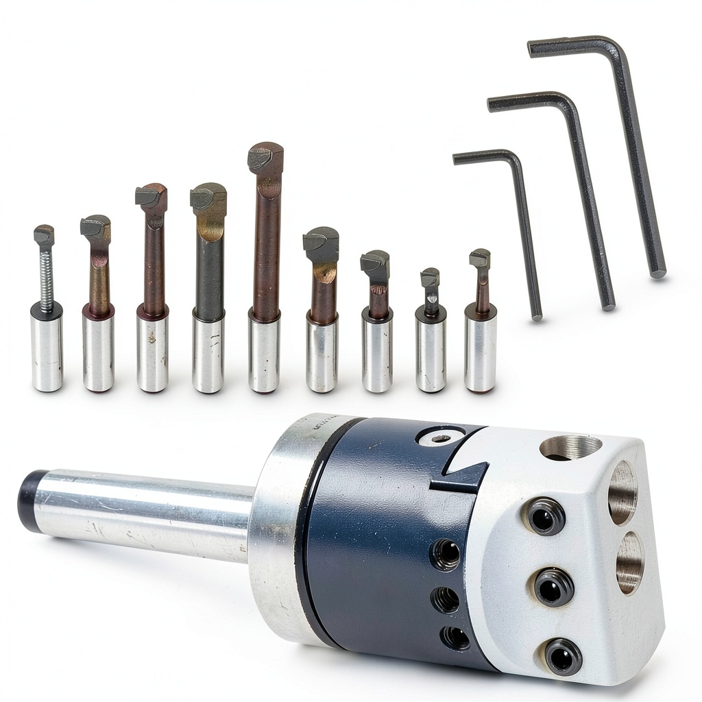 GXYWADY boring head set displayed on a workbench