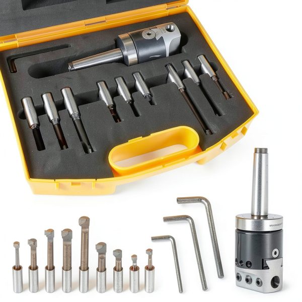 Findmall Boring Bar Set High Grade Steel 9 Piece Tool Kit-4