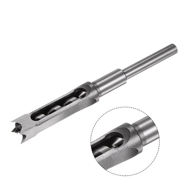 Uxcell Square Mortise Chisel Drill Bit High Carbon Steel-4