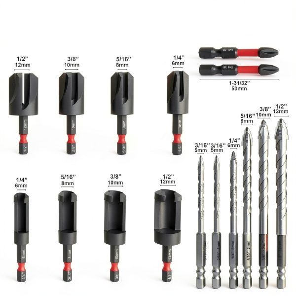 FROOOK Wood Plug Cutter Set Carbon Steel Professional Tools-4