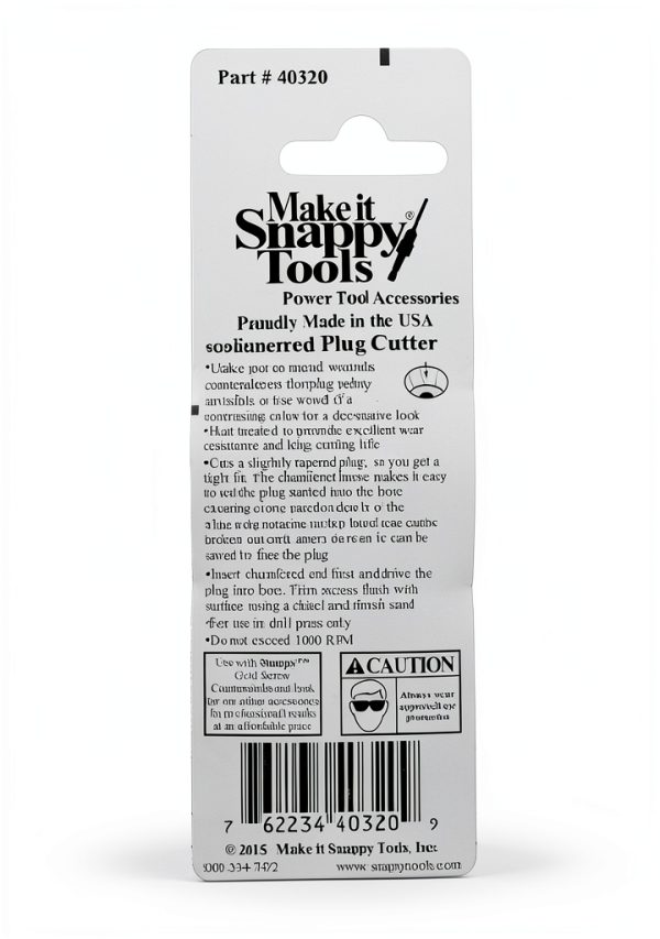 Plug Cutter Make it Snappy Alloy Steel Hex Drive Brad Point-3