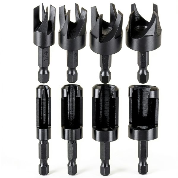 Yakamoz Wood Plug Cutters Carbon Steel Drill Bits Set-0