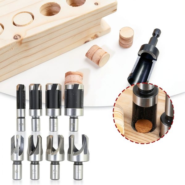 Findmall Plug Cutter Set Carbon Steel Titanium Coated Tools-4
