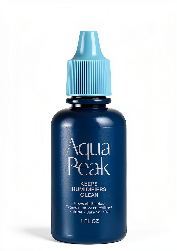 Berkland Aqua Peak humidifier drops bottle on a humidifier unit
