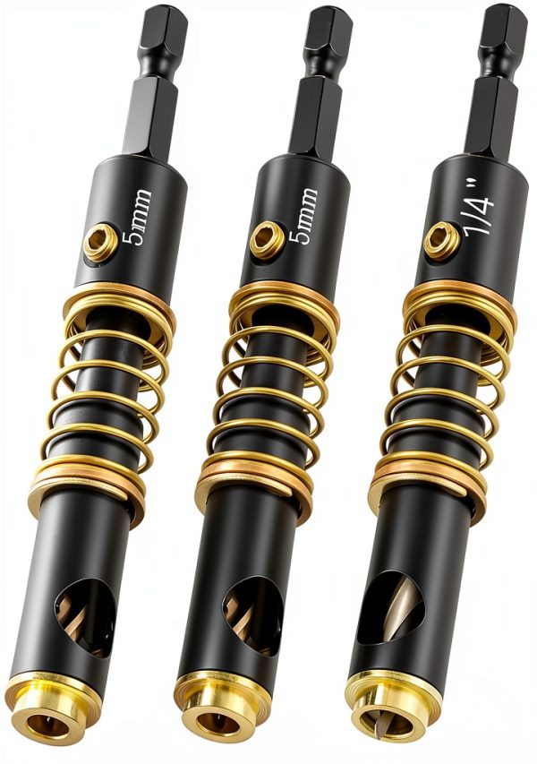 MorningRo Copper Hinge Drill Bits 5mm 1/4in Set-0