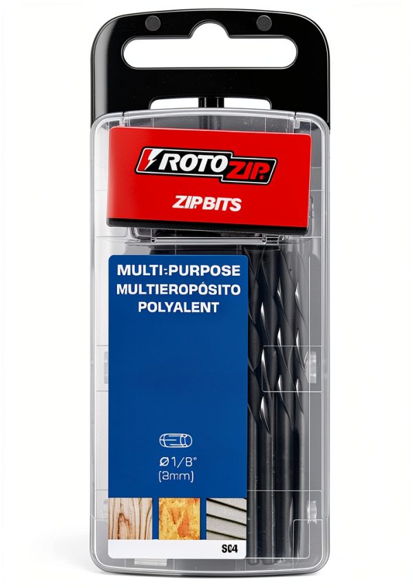 RotoZip Spiral Saw Bit HSS 1/8in Steel for Wood-2