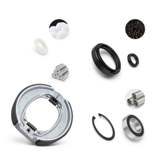 JAVIK Honda ATV Brake Shoe & Bearing Kit for TRX250 Series 1997-2022-2