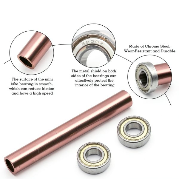 Cautyfky Mini Bike Steering Bearings Kit 6900Z Chrome Steel Wide Fit-3