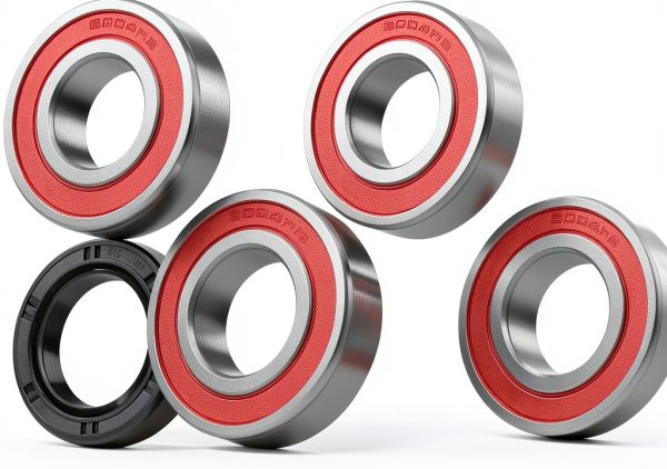 Front Wheel Hub Bearings Seals for Honda Recon 250 TRX250 1997-2022 Rancher 350 2x4 2000-2006 TRX200 1990-1997, OEM# 91053-HC4-003 91053-HC4-000 91257-KA3-711-0