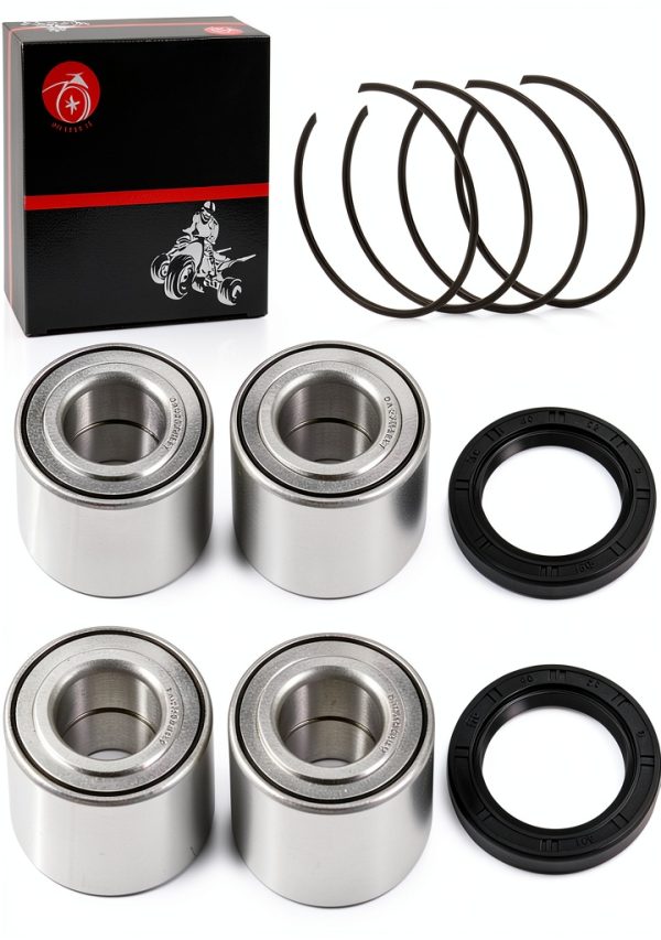 Front Rear Heavy Duty Wheel Bearing 30x60x37mm & CIRCLIP For Can-Am Maverick Commander Outlander Renegade Max 330 400 450 500 570 650 800 80 1000 Defender HD10 HD8 DS450 293350118 293350040 293350150-5