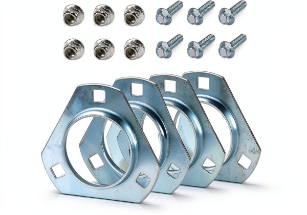 1" Live Axle Bearing Kit for Go-Karts Mini Bikes/Trikes/Off Road ATV with 3 Hole Flangettes Mount Hangers-5