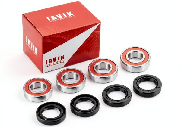 Front Wheel Hub Bearings Seals for Honda Recon 250 TRX250 1997-2022 Rancher 350 2x4 2000-2006 TRX200 1990-1997, OEM# 91053-HC4-003 91053-HC4-000 91257-KA3-711-6