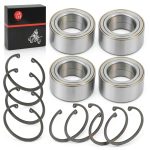 Front Rear Wheel Bearings 44x72x33mm & Ring Clip Compatible with Polaris RZR 900 1000 Turbo RS1 XP S 4 All Models 2011-2020 3514699 3514822 3514924 3515090 7710780 7710440-0