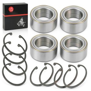 Front Rear Wheel Bearings 44x72x33mm & Ring Clip Compatible with Polaris RZR 900 1000 Turbo RS1 XP S 4 All Models 2011-2020 3514699 3514822 3514924 3515090 7710780 7710440-0