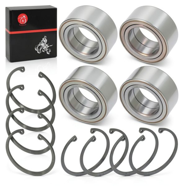 Front Rear Wheel Bearings 44x72x33mm & Ring Clip Compatible with Polaris RZR 900 1000 Turbo RS1 XP S 4 All Models 2011-2020 3514699 3514822 3514924 3515090 7710780 7710440-1