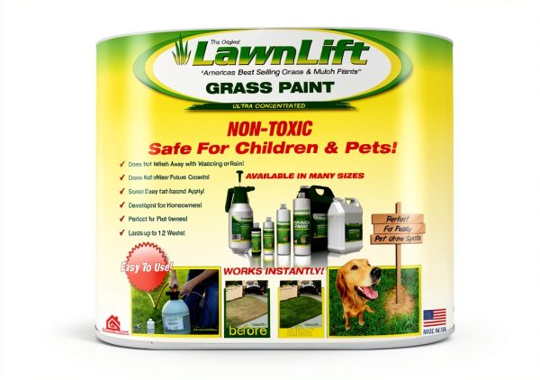 LawnLift Grass Painting Kit 1 Gallon Sprayer with 64oz Paint-2