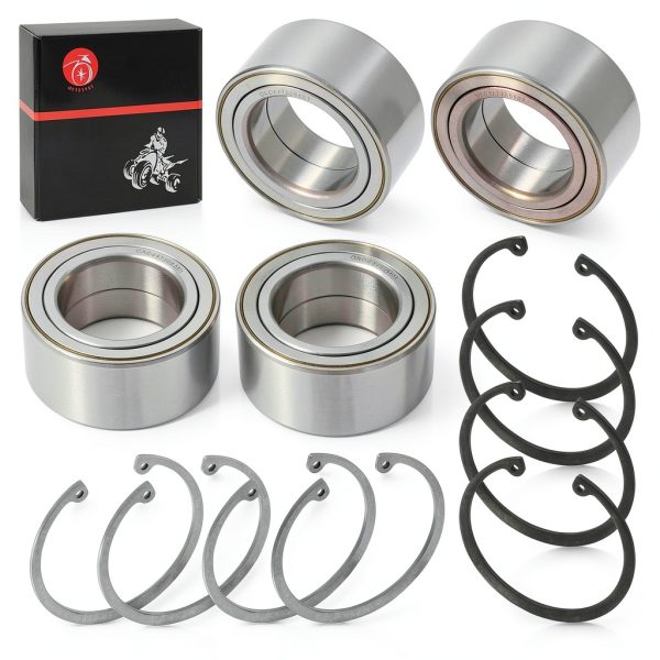 Front Rear Wheel Bearings 44x72x33mm & Ring Clip Compatible with Polaris RZR 900 1000 Turbo RS1 XP S 4 All Models 2011-2020 3514699 3514822 3514924 3515090 7710780 7710440-2
